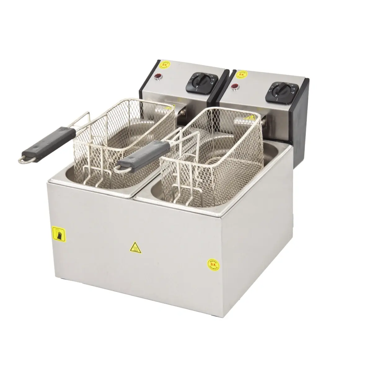 FRİTÖZ ÇİFT - 3+3LT - ELEKTRİKLİ