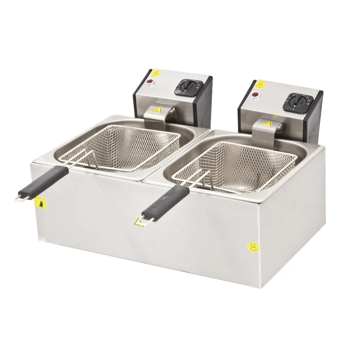 FRİTÖZ ÇİFT - 8+8LT - ELEKTRİKLİ