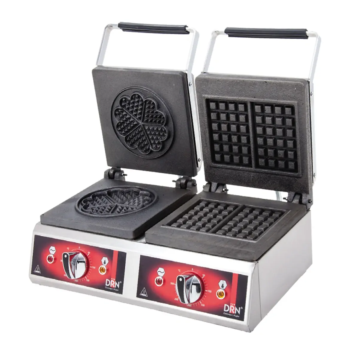 WAFFLE MAKİNASI - ÇİFT KARE VE YONCA - ELEKTRİKLİ