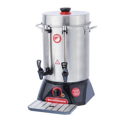 SilverInox Eko Seri Çay Makinesi, Metal Musluklu, 250 Bardak Kapasiteli, 23 L