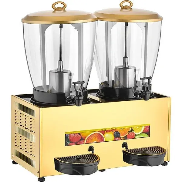 ST29 Elegance Çiftli Şerbet&Ayran Soğutucu 20+20 lt (Gold