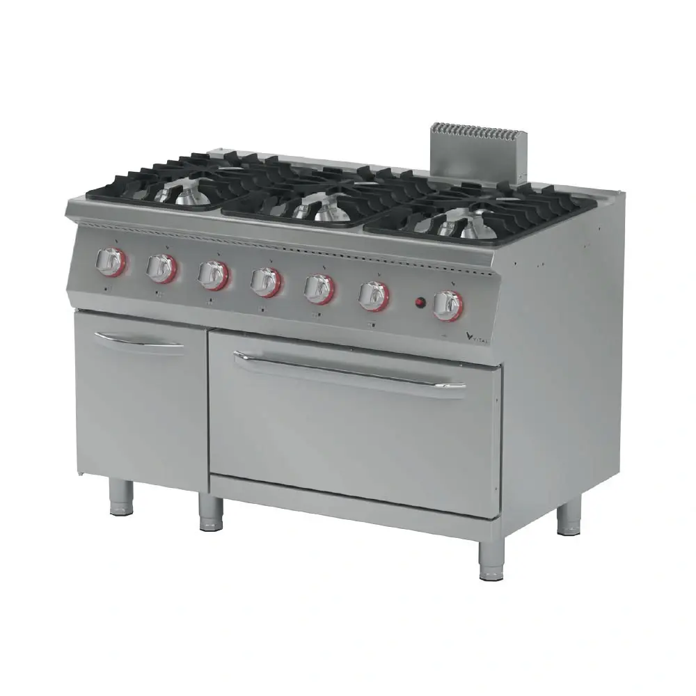 GKF7030 – 6 Brülörlü Gazlı Kuzine Fırınlı